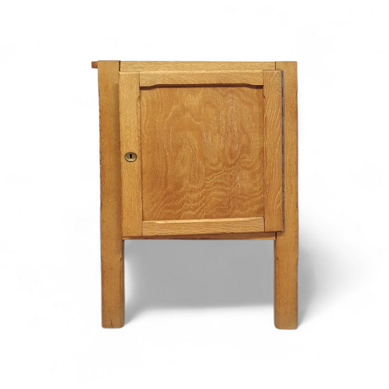 Groot eikenhouten architectenbureau / tafel jaren 40