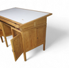 Groot eikenhouten architectenbureau / tafel jaren 40