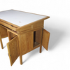 Groot eikenhouten architectenbureau / tafel jaren 40
