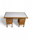 Groot eikenhouten architectenbureau / tafel jaren 40