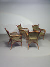 Art Deco rotan bamboe stoelen 1930