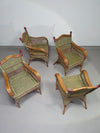 Art Deco rotan bamboe stoelen 1930