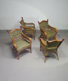 Art Deco rotan bamboe stoelen 1930