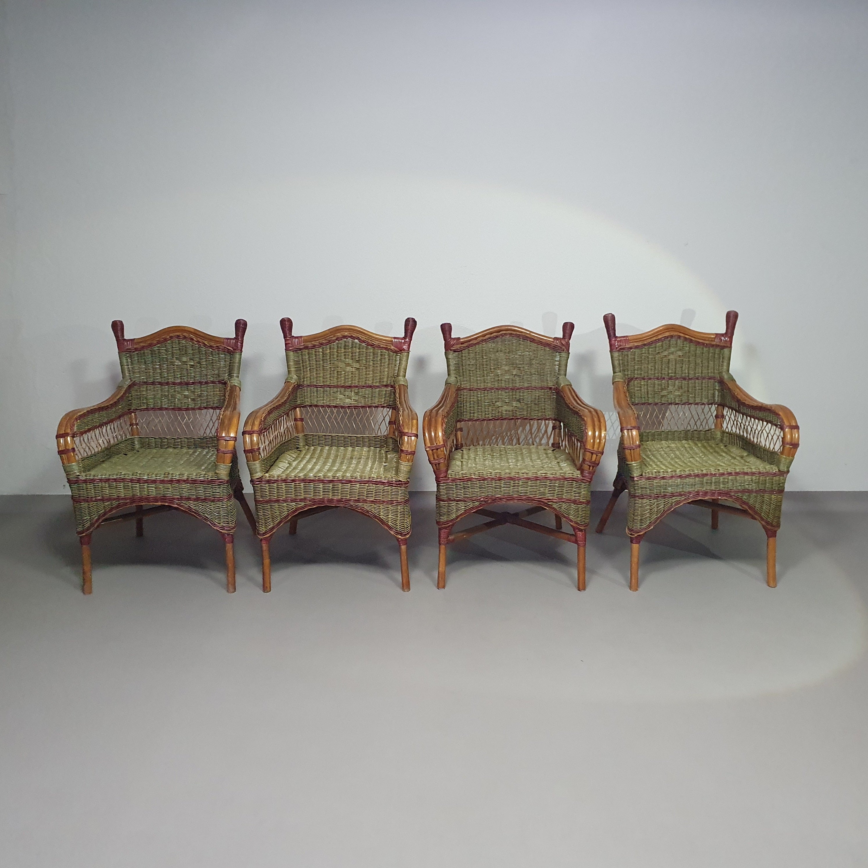 Art deco rattan shop furniture