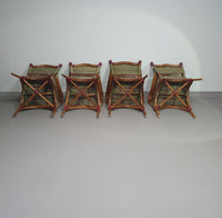 Art Deco rotan bamboe stoelen 1930