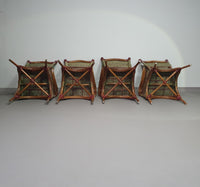 Art Deco rotan bamboe stoelen 1930