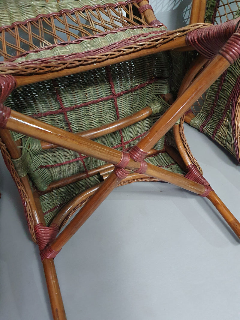 Art Deco rotan bamboe stoelen 1930