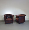Clubfauteuil van schapenleer