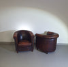 Clubfauteuil van schapenleer