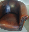 Clubfauteuil van schapenleer