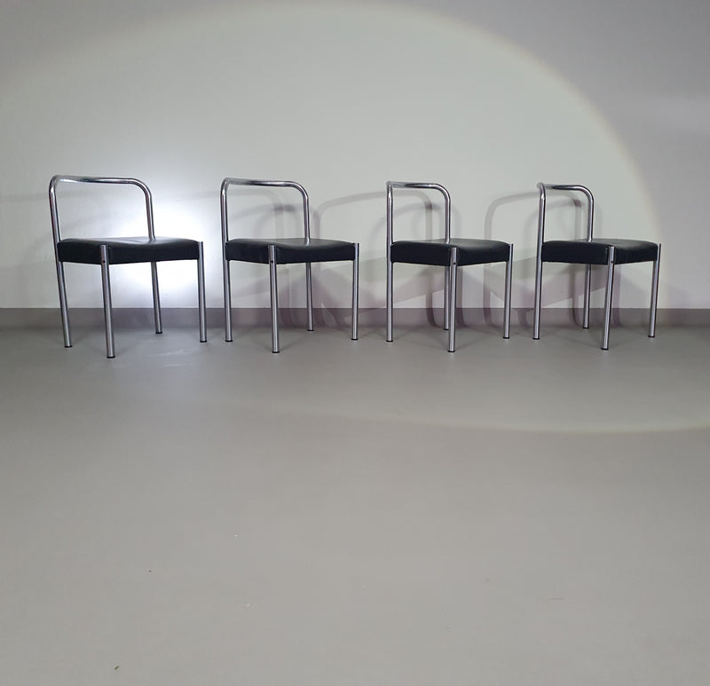 Martin Visser Set van vier Se03 stoelen voor T'spectrum, Nederland jaren 60