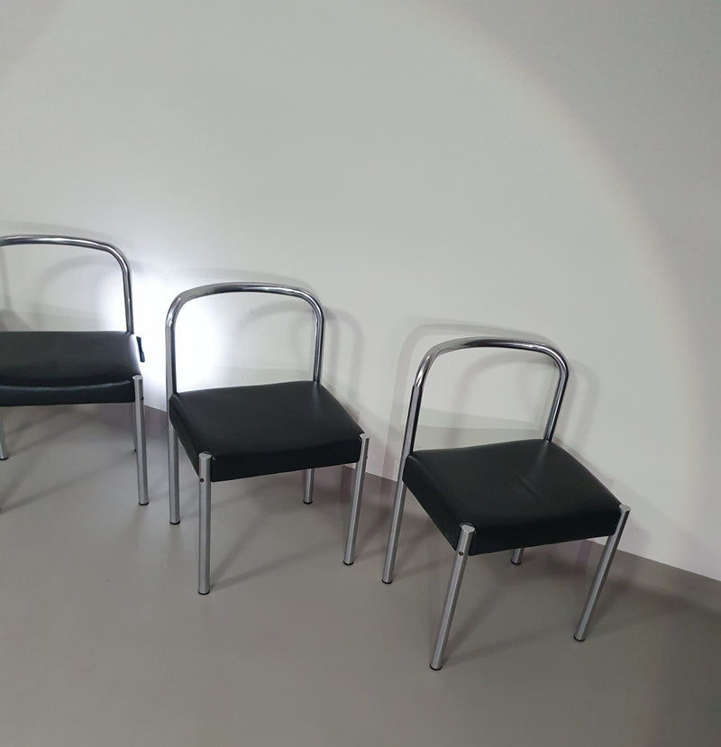 Martin Visser Set van vier Se03 stoelen voor T'spectrum, Nederland jaren 60