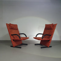 2 post moderne t-line fauteuils