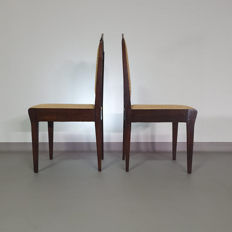 Set van 6 Art Deco stoelen jaren 60