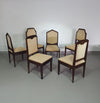 Set van 6 Art Deco stoelen jaren 60