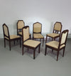 Set van 6 Art Deco stoelen jaren 60