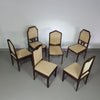 Set van 6 Art Deco stoelen jaren 60