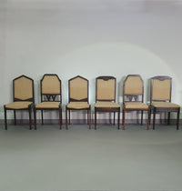 Set van 6 Art Deco stoelen jaren 60
