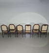 Set van 6 Art Deco stoelen jaren 60