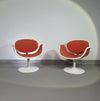 Pierre Paulin first edition tulip set. 2 x chairs and side table. Little tulip chairs F545  #pierrepaulin #tulipchairpaulin #littletulipchair #firsteditiontulipchairpaulin #littletulipchair #littletulipchair1steditionartifort