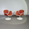 Pierre Paulin first edition tulip set. 2 x chairs and side table. Little tulip chairs F545  #pierrepaulin #tulipchairpaulin #littletulipchair #firsteditiontulipchairpaulin #littletulipchair #littletulipchair1steditionartifort
