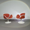 Pierre Paulin first edition tulip set. 2 x chairs and side table. Little tulip chairs F545  #pierrepaulin #tulipchairpaulin #littletulipchair #firsteditiontulipchairpaulin #littletulipchair #littletulipchair1steditionartifort