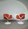 Pierre Paulin first edition tulip set. 2 x chairs and side table. Little tulip chairs F545  #pierrepaulin #tulipchairpaulin #littletulipchair #firsteditiontulipchairpaulin #littletulipchair #littletulipchair1steditionartifort