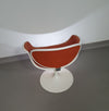 Pierre Paulin first edition tulip set. 2 x chairs and side table. Little tulip chairs F545  #pierrepaulin #tulipchairpaulin #littletulipchair #firsteditiontulipchairpaulin #littletulipchair #littletulipchair1steditionartifort