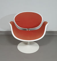 Pierre Paulin first edition tulip set. 2 x chairs and side table. Little tulip chairs F545  #pierrepaulin #tulipchairpaulin #littletulipchair #firsteditiontulipchairpaulin #littletulipchair #littletulipchair1steditionartifort