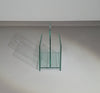 Tijdschriftenhouder / glas / jaren 80