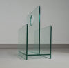 Tijdschriftenhouder / glas / jaren 80