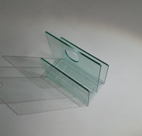 Tijdschriftenhouder / glas / jaren 80
