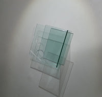 Tijdschriftenhouder / glas / jaren 80
