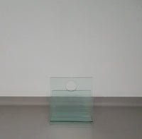 Tijdschriftenhouder / glas / jaren 80