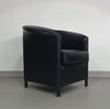 Aura stoelen / zwart leer van Paolo Piva voor Wittmann 1980