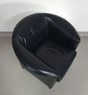 Aura stoelen / zwart leer van Paolo Piva voor Wittmann 1980