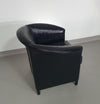 Aura stoelen / zwart leer van Paolo Piva voor Wittmann 1980