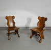 2 Brutalistische kinderstoelen