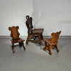 2 Brutalistische kinderstoelen