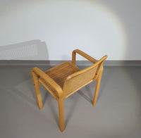 Stoel van beukenhout en webbing van Olivo Pietro, Italië, jaren 70