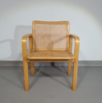 Stoel van beukenhout en webbing van Olivo Pietro, Italië, jaren 70