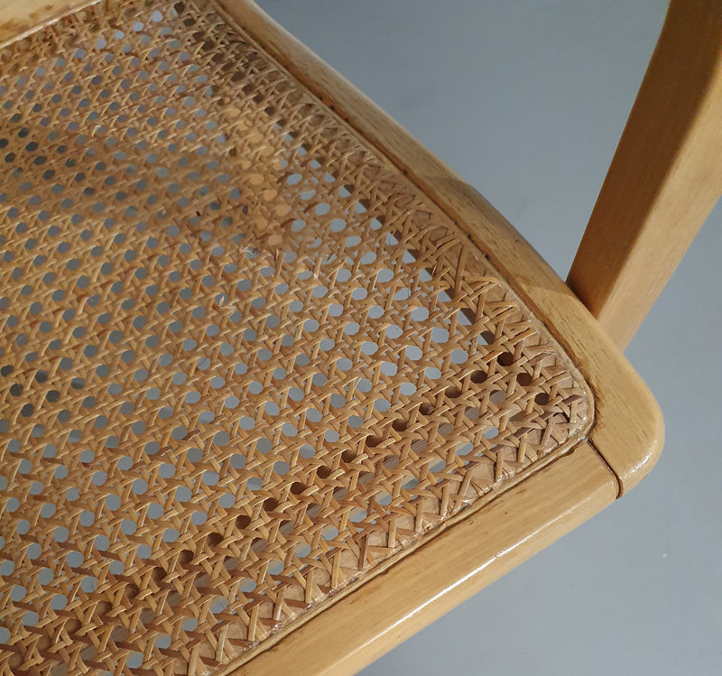 Stoel van beukenhout en webbing van Olivo Pietro, Italië, jaren 70