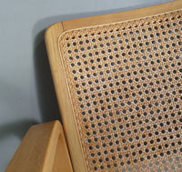 Stoel van beukenhout en webbing van Olivo Pietro, Italië, jaren 70