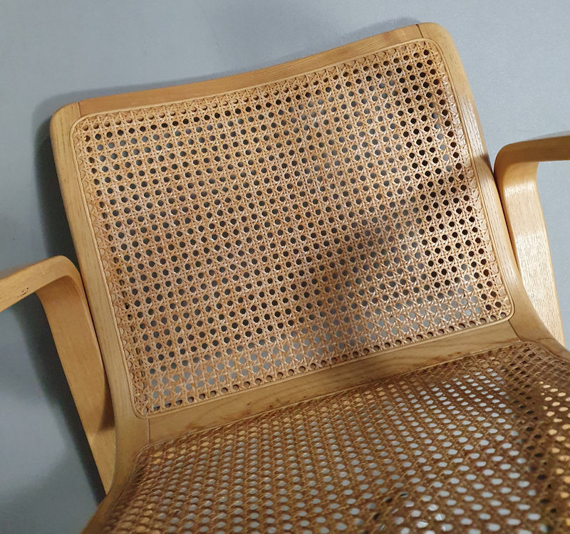 Stoel van beukenhout en webbing van Olivo Pietro, Italië, jaren 70