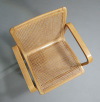 Stoel van beukenhout en webbing van Olivo Pietro, Italië, jaren 70