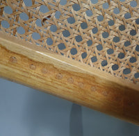 Stoel van beukenhout en webbing van Olivo Pietro, Italië, jaren 70
