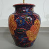 Handgedraaide keramische / geglazuurde vaaslamphouders jaren 70 (waarschijnlijk Frans)
 Hoogte / vaas 40 cm
 Diepte / 32 cm
 Totale hoogte 74 cm