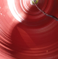 Handgedraaide keramische / geglazuurde vaaslamphouders jaren 70 (waarschijnlijk Frans)
 Hoogte / vaas 40 cm
 Diepte / 32 cm
 Totale hoogte 74 cm