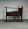 E101 Domino boekenkast met bureau van Eugenio Gerli voor Tecno 1960