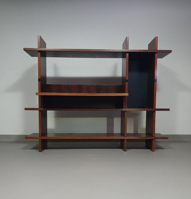 E101 Domino boekenkast met bureau van Eugenio Gerli voor Tecno 1960